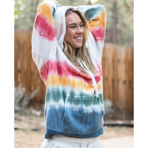 NWT* Feat Blanket Blend Hoodie in 'Sunset Lover' - Unisex Small - Picture 2 of 9